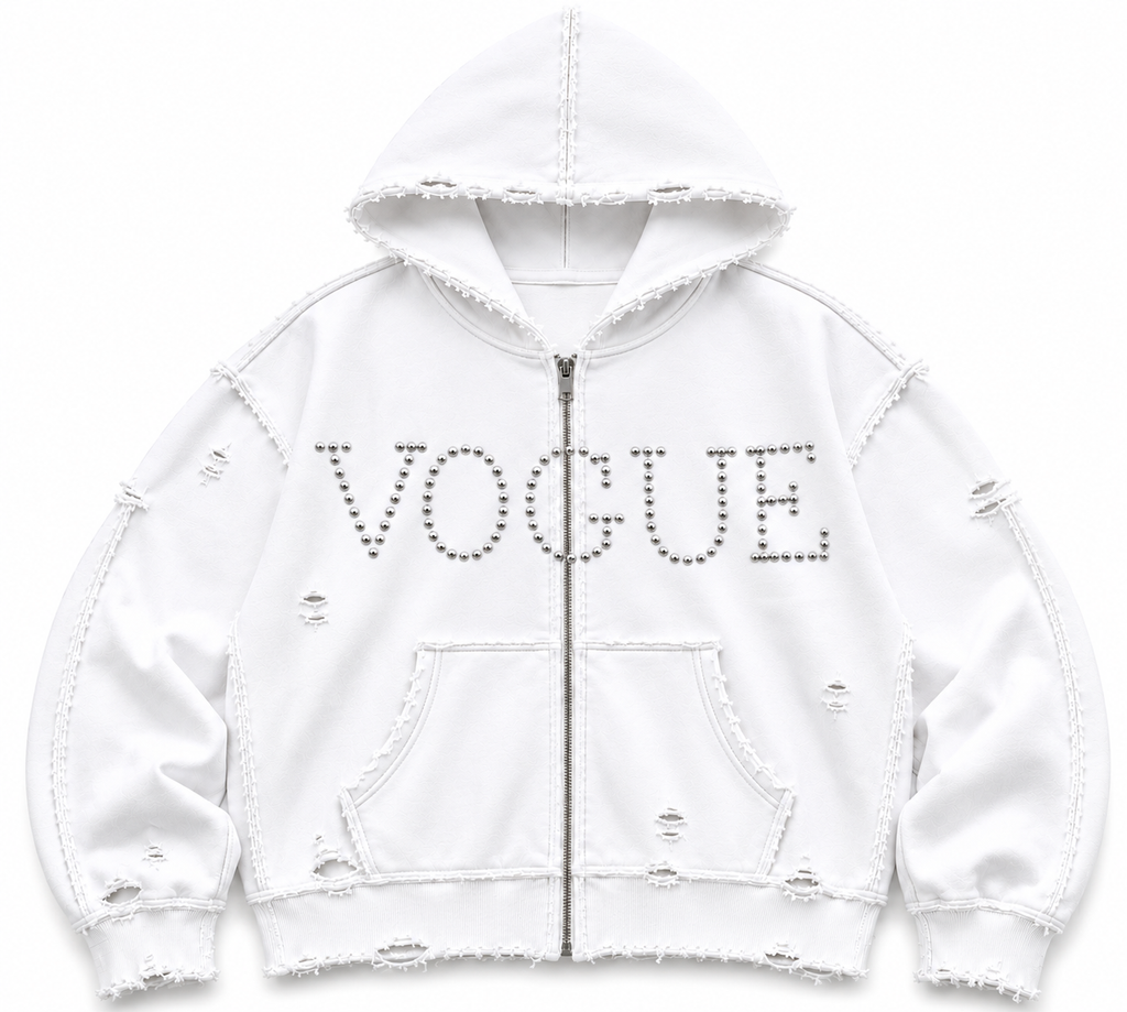 VOUGE ZIP UP HOODIE
