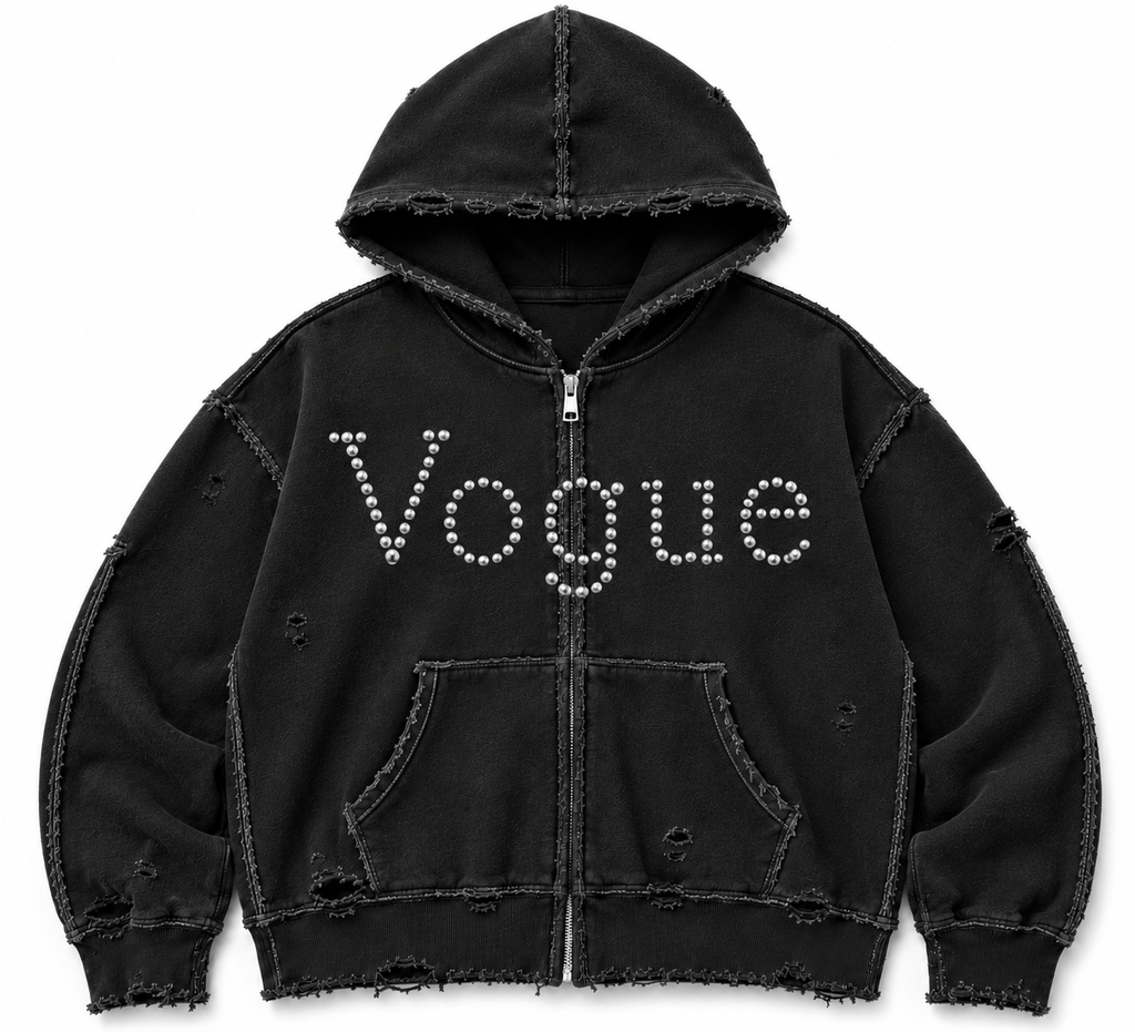 VOUGE ZIP UP HOODIE