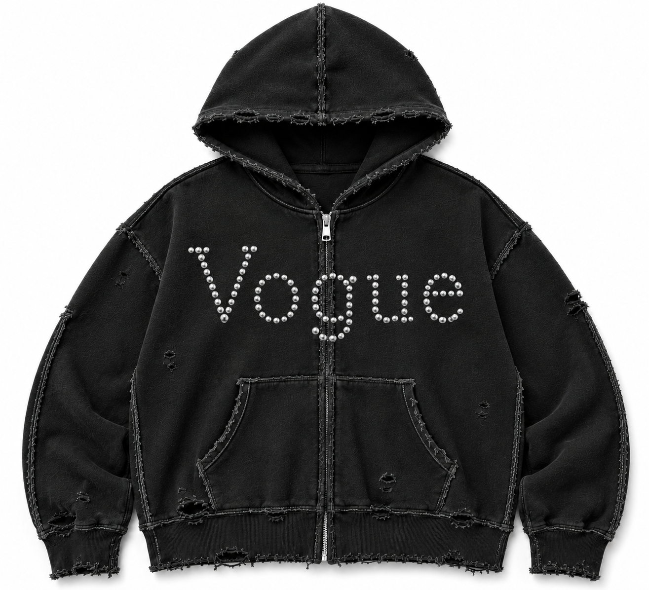VOUGE ZIP UP HOODIE